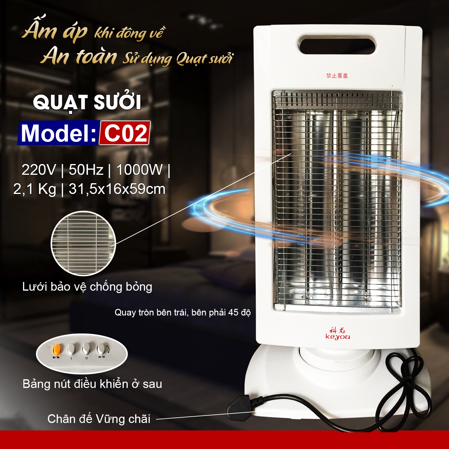 Ảnh sản phẩm máy sưởi dầu Delonghi Radia S TRRS 1225C