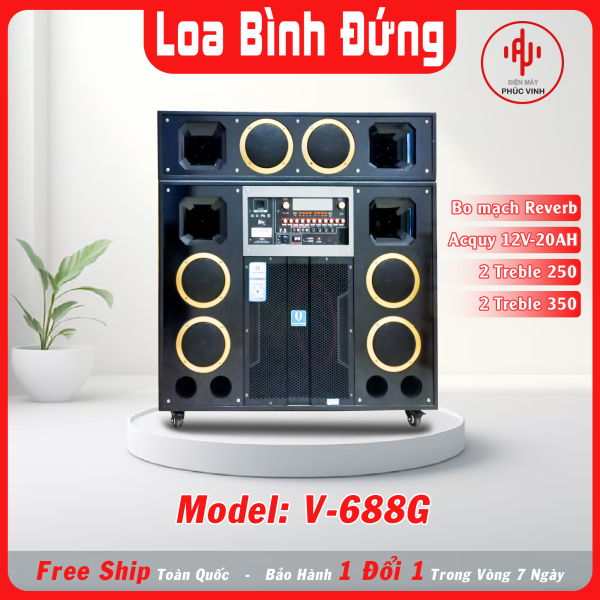 LOA GẬP VINHPRO V-688G CÔNG SUẤT CỰC KHỦNG BASS 40 ĐÔI