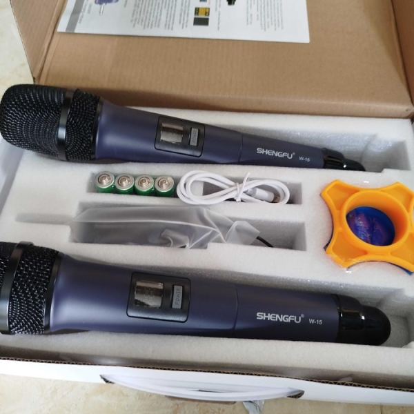 Micro không dây ShengFu W-15 đa năng (2 MIC)