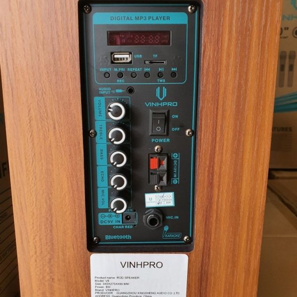 Loa Kéo VINHPRO V8 - Bass20 (1mic)